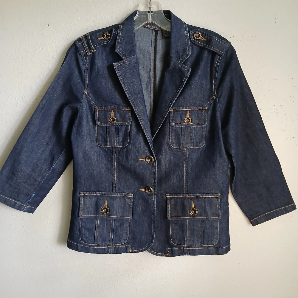 Denim Button-Up Jacket